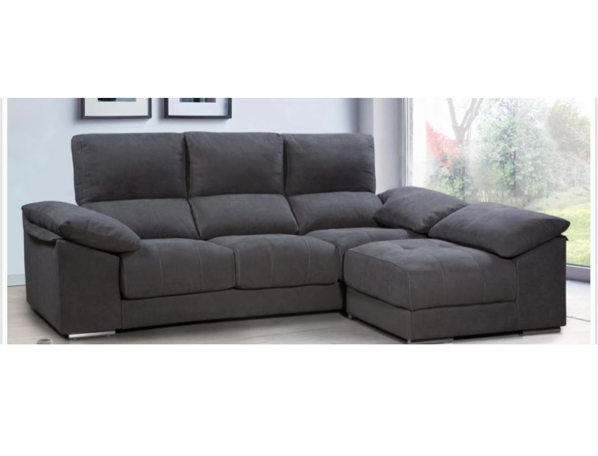 Sofá Oslo — Extraíble con puff incluido, 230cm
